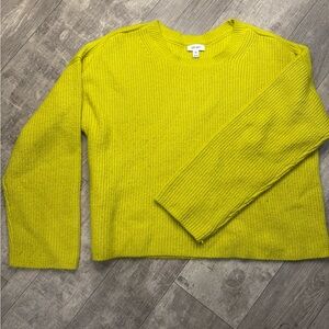 ON-34TH Bright Yellow Knit Sweater